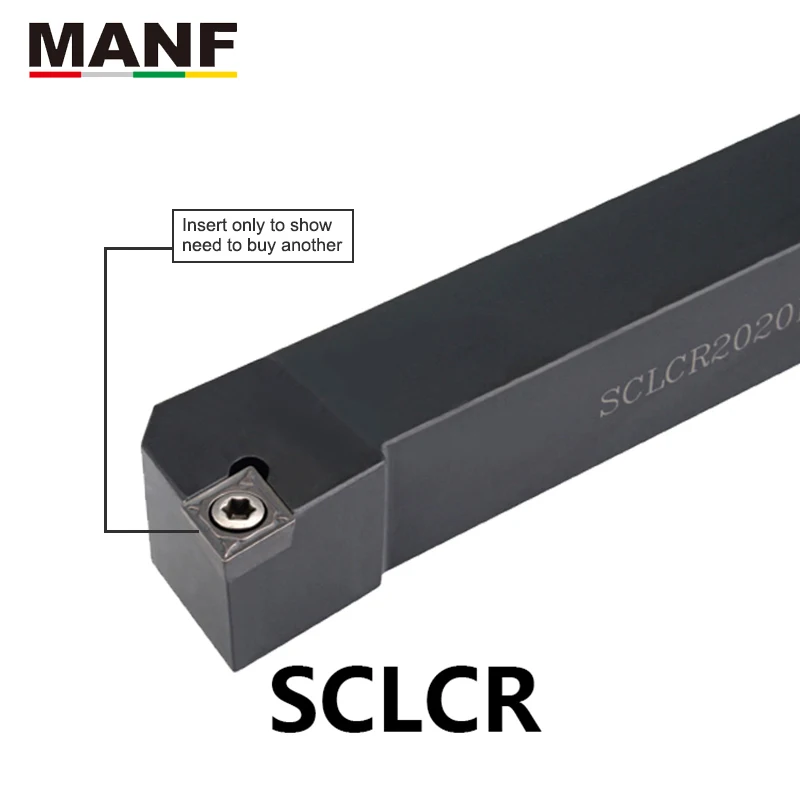 Manf Cnc 10Mm 12Mm SCLCR-1010H06 Externe Draaigereedschap Holder CCMT09 Inserts Draaibank Cutter Geklemd Staal Tool Voor Draaibank