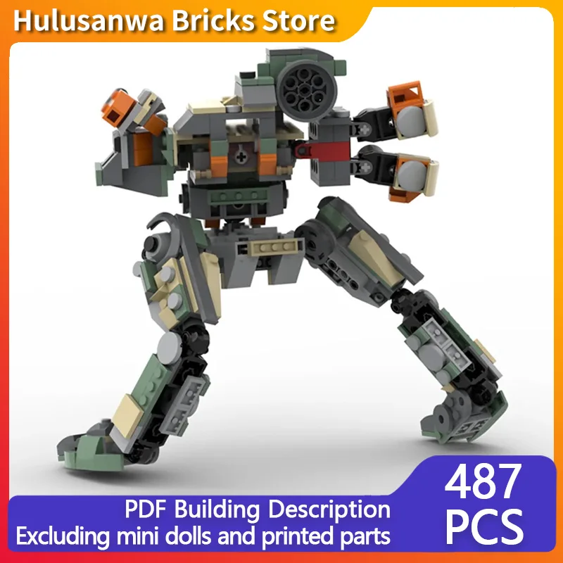 

Популярная игровая модель MOC, строительные кирпичи, классическая боевая меха, модульная технология, сборка, детские игрушки, костюм, подарки на праздник