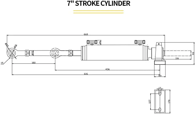 Winibo 2-Line Hydraulic Steering System Inboard For Boat Up to 50 Foot or 15 Meters ZA0450