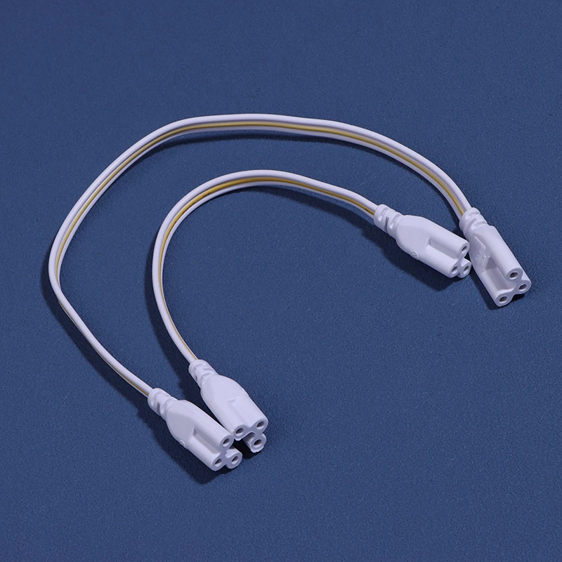 5Pcs Flexiable Double End 3Pin LED Tube Connector Cable Wire T4 T5 T8 Extension Cord For Integrated LED Tube Light Bulb view 4