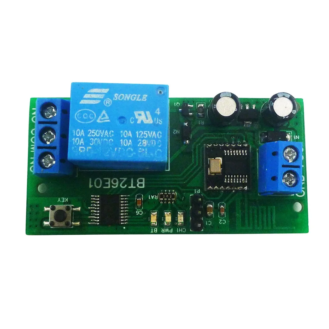 DC 12V IOS Android Bluetooth-Compatible BLE Relay 2.4G RF Remote control IOT Module Command customization Switch Board