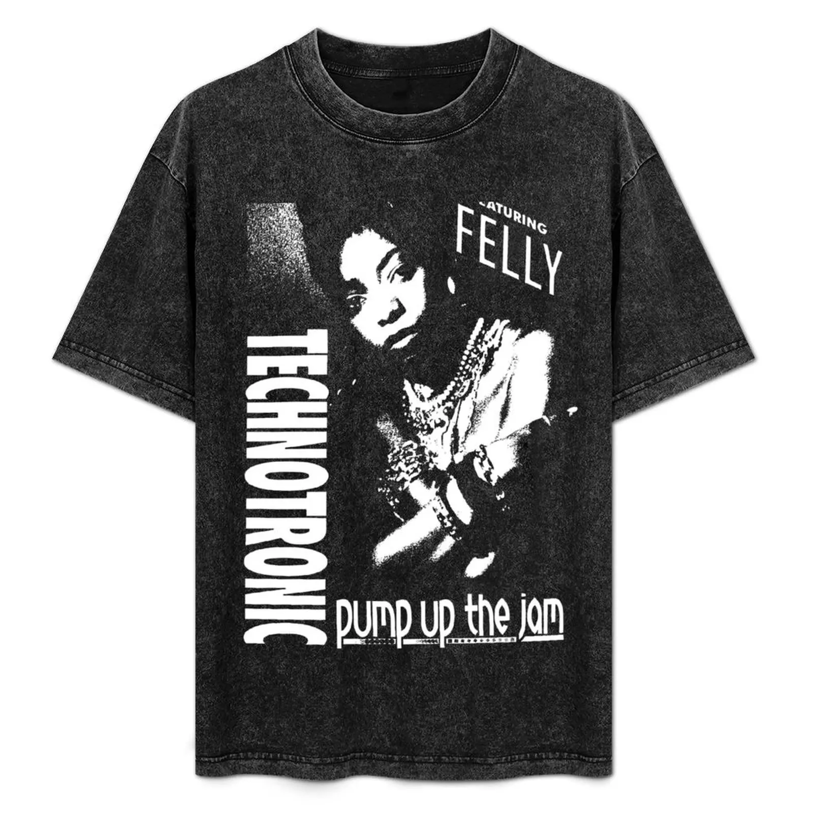 

Technotronic - Pump Up The Jam (Remix) T-Shirt Large Size Casual Short Sleeve Top