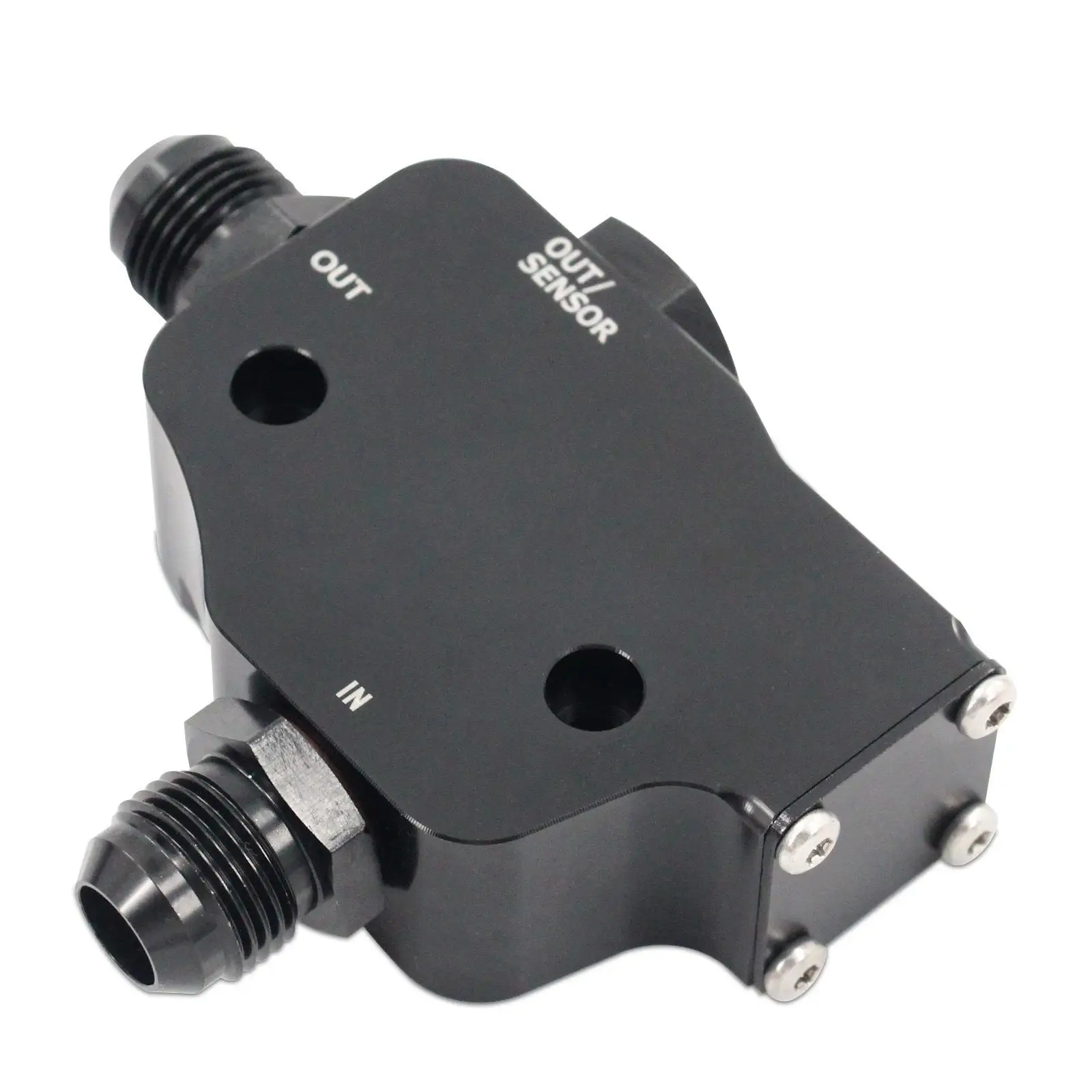 

Engine Oil Adapter Kit with Thermostat Oil Connector Aluminum Alloy Oil Inlet Outlet Ports Plate Accessory Suitable for Cars