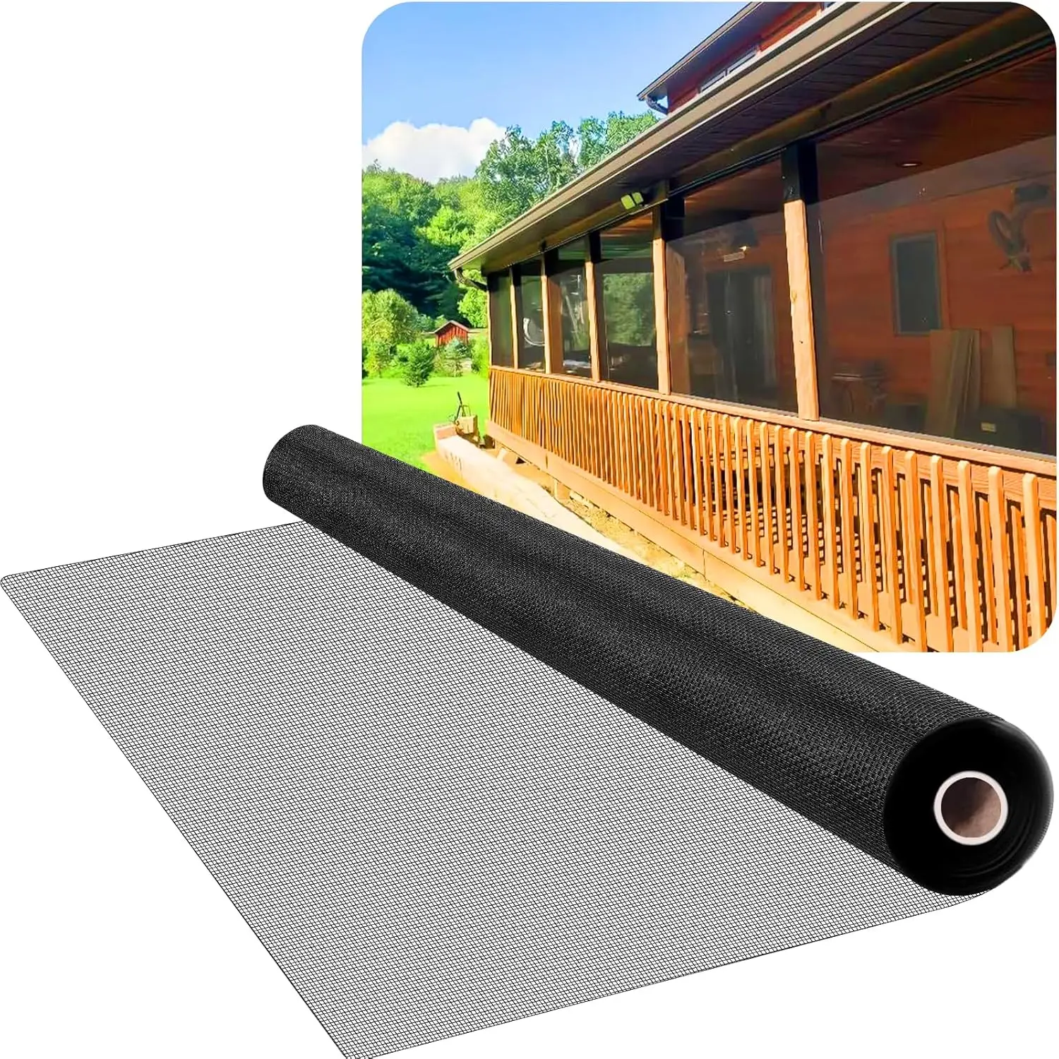 

Mosquito-proof window screen, DIY cutting, wide coverage, mosquito proof, suitable for balconies, gardens and more