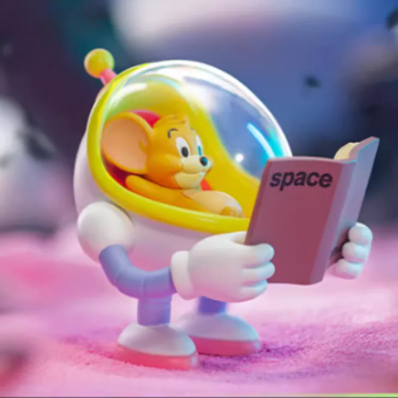 Seri TOM dan JERRY Space Travel kotak kejutan tokoh aksi asli kotak kejutan Model kartun koleksi misteri hadiah anak perempuan