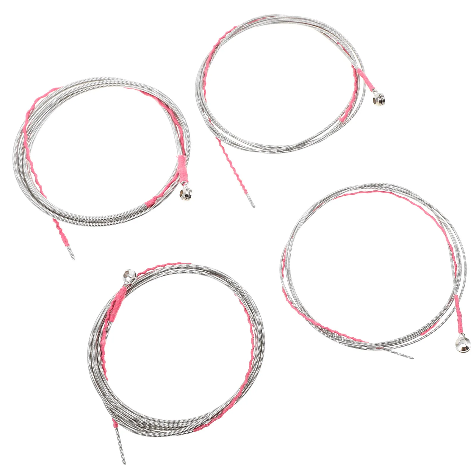 4Pcs Bass Strings Electric Bass Guitar 4 String Replacement Strings High Carbon Steel Core Stable Tuning for