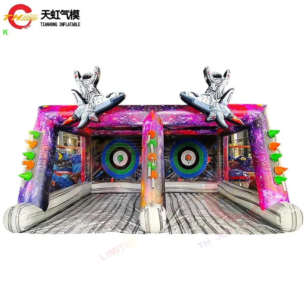 

Fast Shipping 5x3m Inflatable Double Axe Throwing Dart Board Popular Commercial Axes Throw Interactive Inflatable Carnival Game