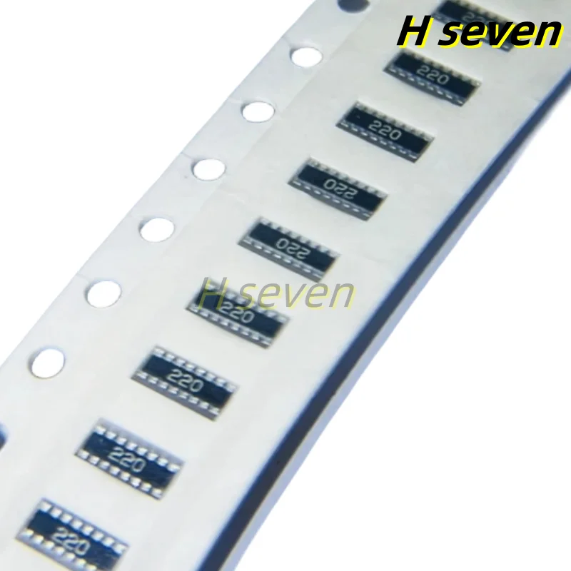 100pcs 0402x8 16P8R 5%  Chip Resistor networks arrays 0R 10R 33R 68R 150R 1K 10K 22K 47K 100K 220K 510K 1M