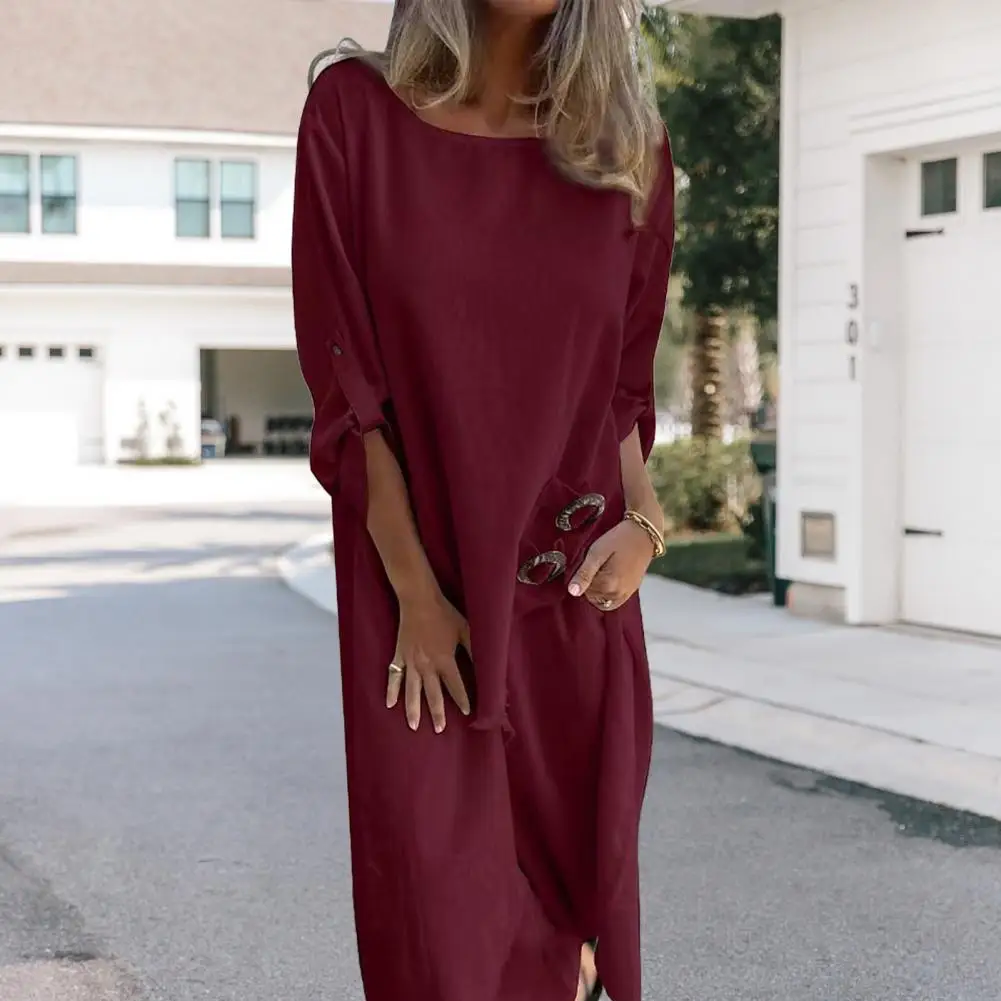 

Ninth Sleeve Top Wide-leg Pants Set Stylish Women's Top Pants Set with Irregular Ripped Blouse Wide Leg Trousers for Fashionable