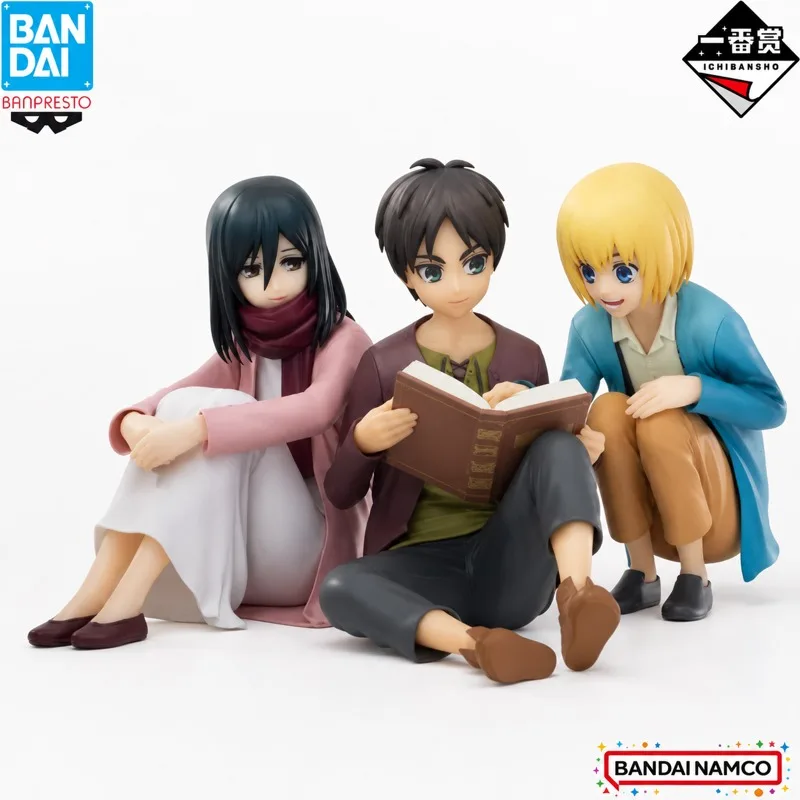 In Stock Bandai Original Ichiban Kuji Attack On Titan Eren Yeager Action Figure Model Doll Brand New Boxed Anime Characters Toys