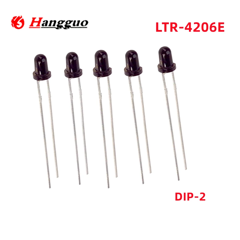 

50Pcs/Lot Original LTR-4206E LTR-4206 4206E LTR4206E DIP-2 PHOTOTRAN NPN 3MM DARK Best quality