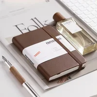 Cuaderno de bolsillo de puntos A6 con páginas numéricas Mini diarios portátiles compactos para tomar notas Organizador de planificación