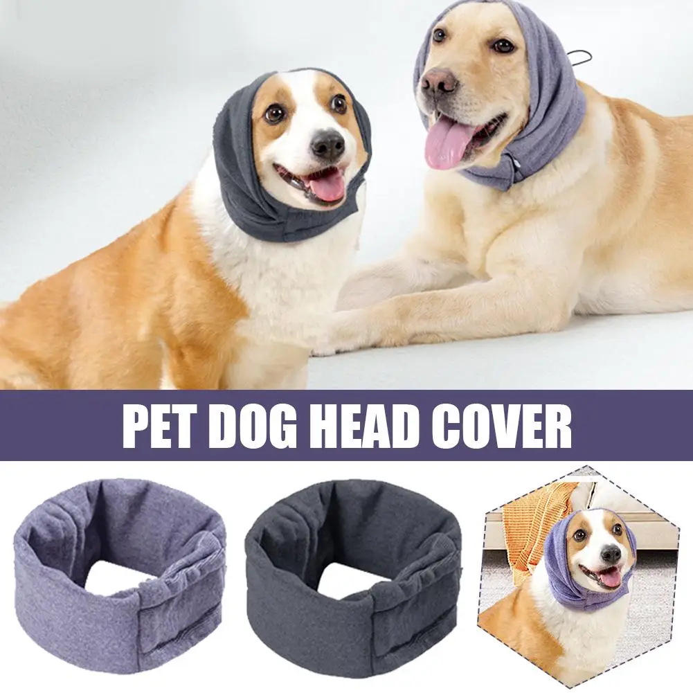 Pet Anti-shock Noise-proof Warm Grooming Earmuffs Pet Cover Sleeve Hat Drying Grooming Cloth Soothing Bathing Blowing Pet E J1O7