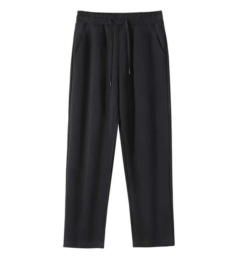 Sleeping Pants Spring Autumn Style Men's Solid Color Loose Pants Wear-resistant High-Elastic Straight-Low-On Flat-On Trousers