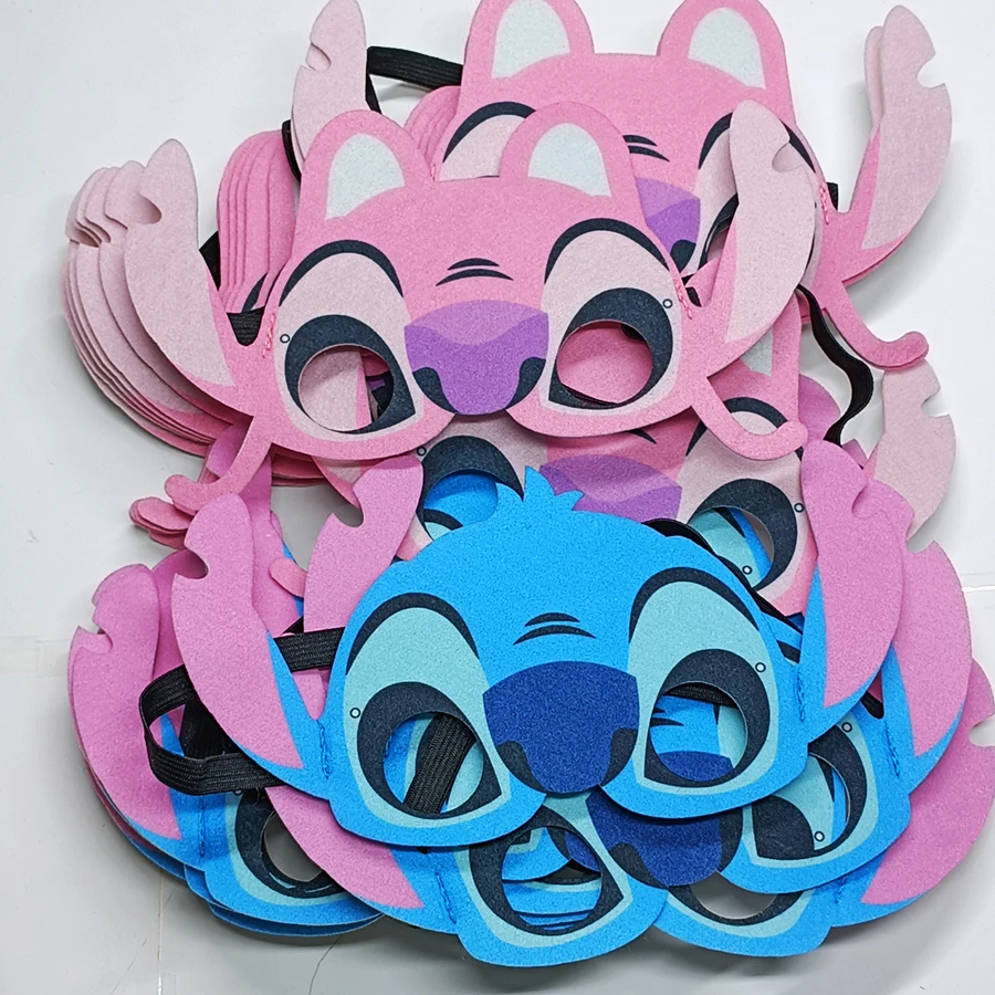 5 Pcs/Set Lilo Stitch Halloween Masks Cosplay Mask Gift Christmas Birthday Party Dress Up Costume Mask For Kids Children