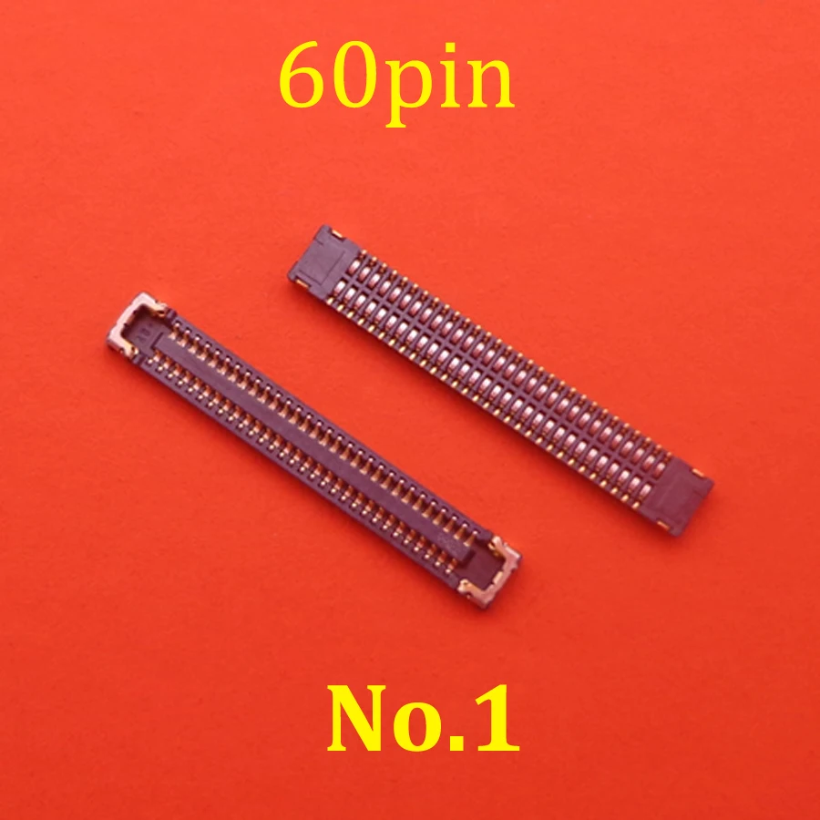 2-10Pcs 60 Pin LCD Display Screen Flex FPC Connector On Motherboard For Samsung Galaxy A01 A015V A015F A015 M01 M015 M015F M015G