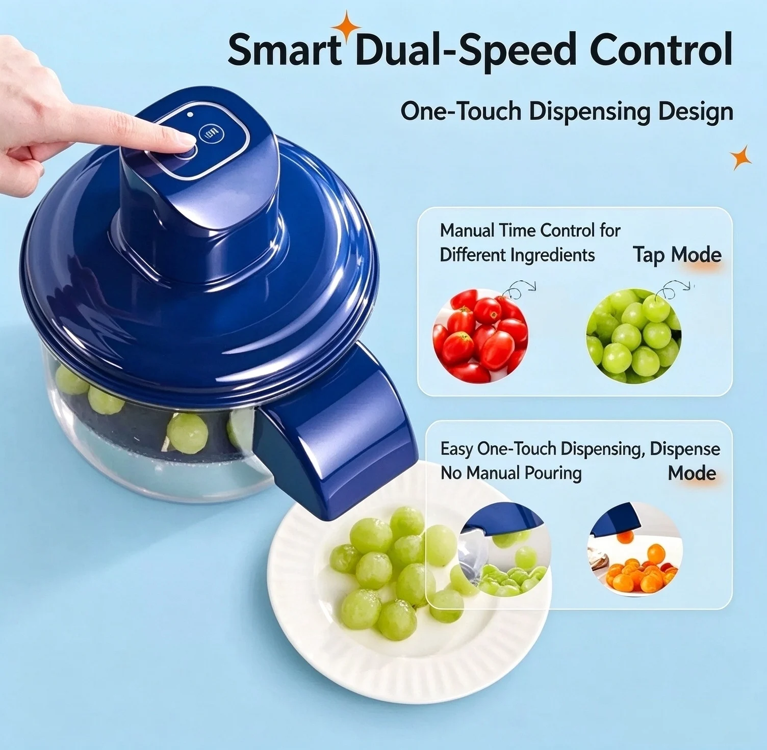 Automatic Electric Grape Peeler Machine - Hands-Free Skin Remover for Berries Fruits, Fruit Prep Tool, Effortless Peeling