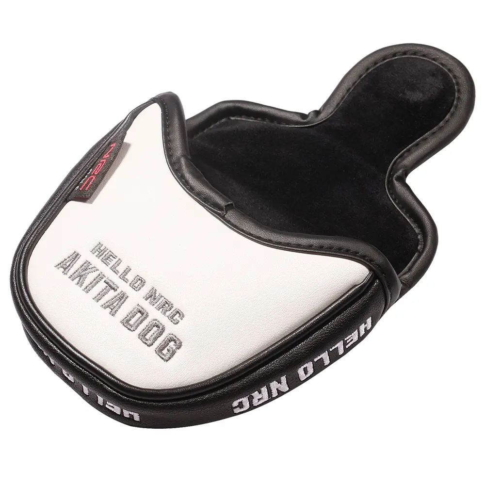 Da PU Golf Vồ Putter Headcover Husky Đáng Yêu Động Vật Đầu Dành Cho Putter