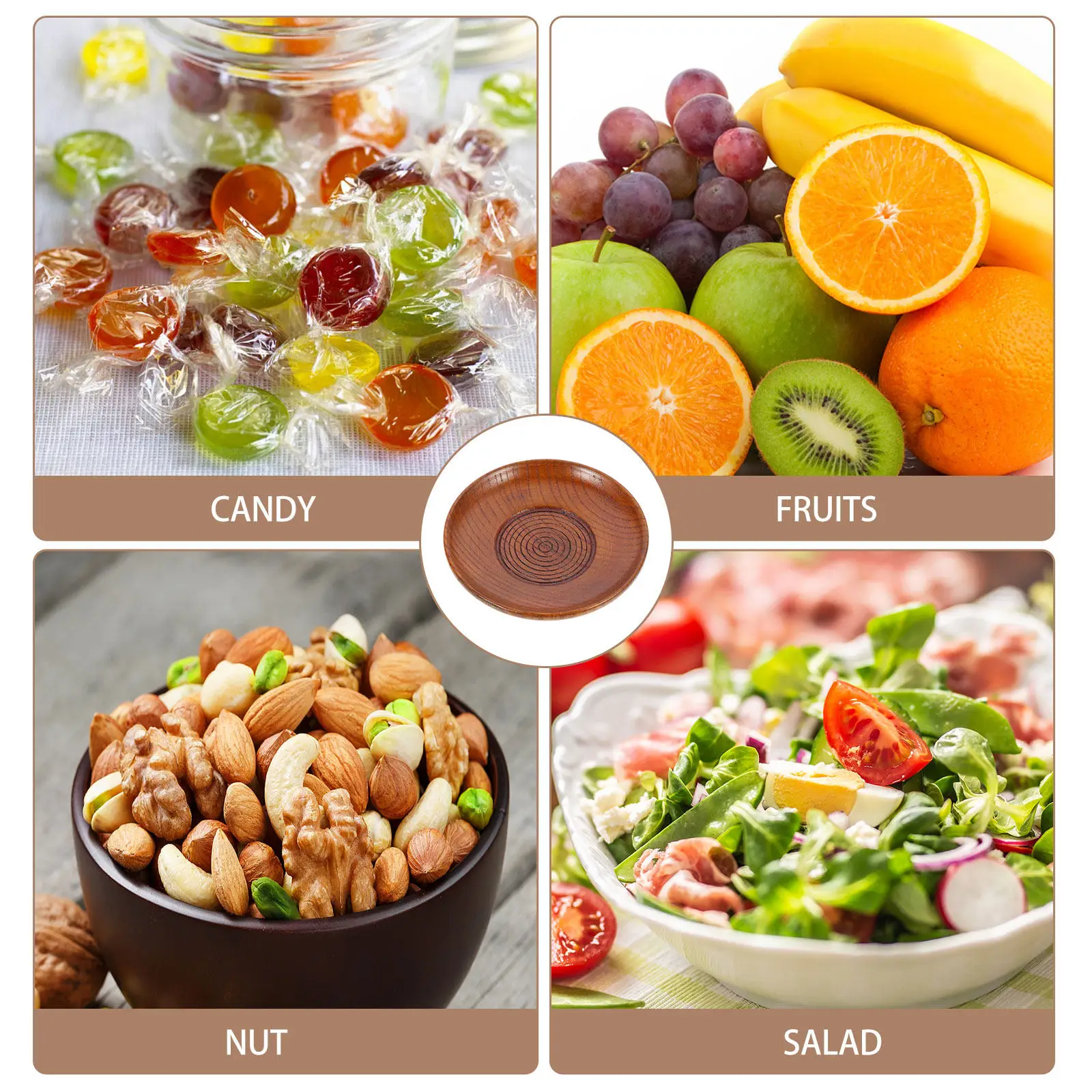 

Деревянная тарелка для закусок, креативный поднос для подачи десертов, фруктов, жареной курицы, для дома, кухни, ресторана, столовая посуда