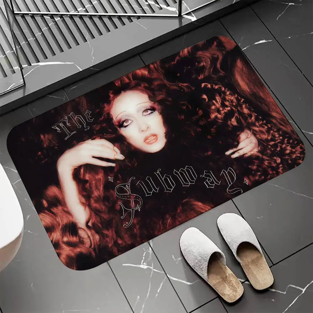 

C-Chappell Roan the subway Floor Mat Entrance Doormat Bath Mats Non-slip Mat Carpets Carpet Entrance of House Custom Kitchen