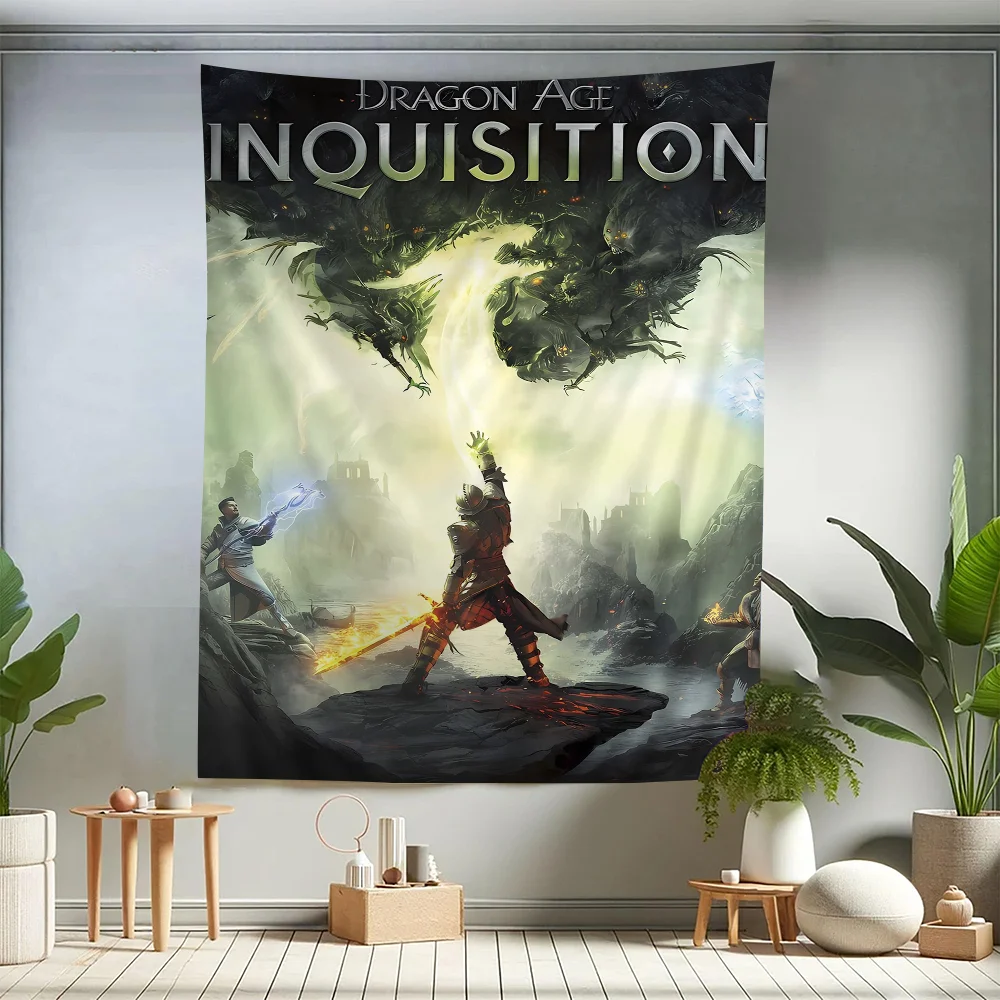 

Dragon Age Pop Game Characters Colorful Tapestry Wall Hanging Hippie Bohemian Wall Tapestries Mandala Wall Hanging Sheets