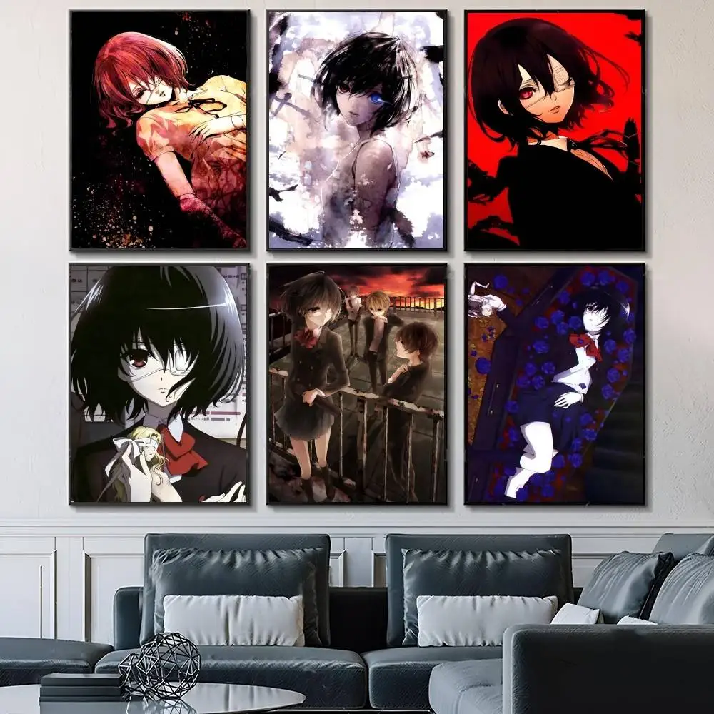 Horror Anime A-Another Posters Fancy Wall Sticker for Living Room Bar Decoration Wall Decor