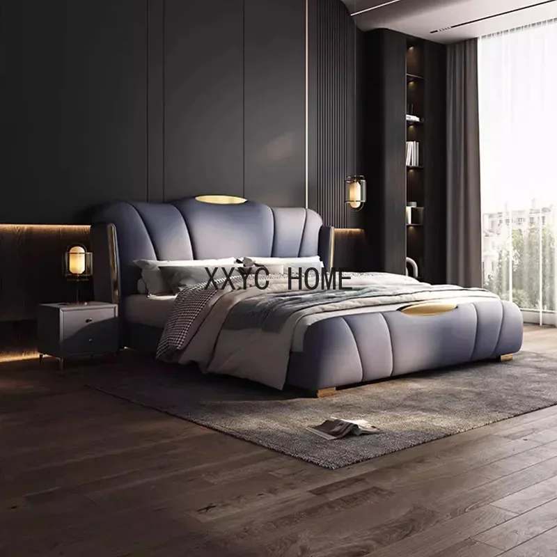 Fancy Platform Bed Frames Queen Wood Storage Modern Luxury King Size Bed Lounge French Cama Box Casal Bedroom Set Furniture