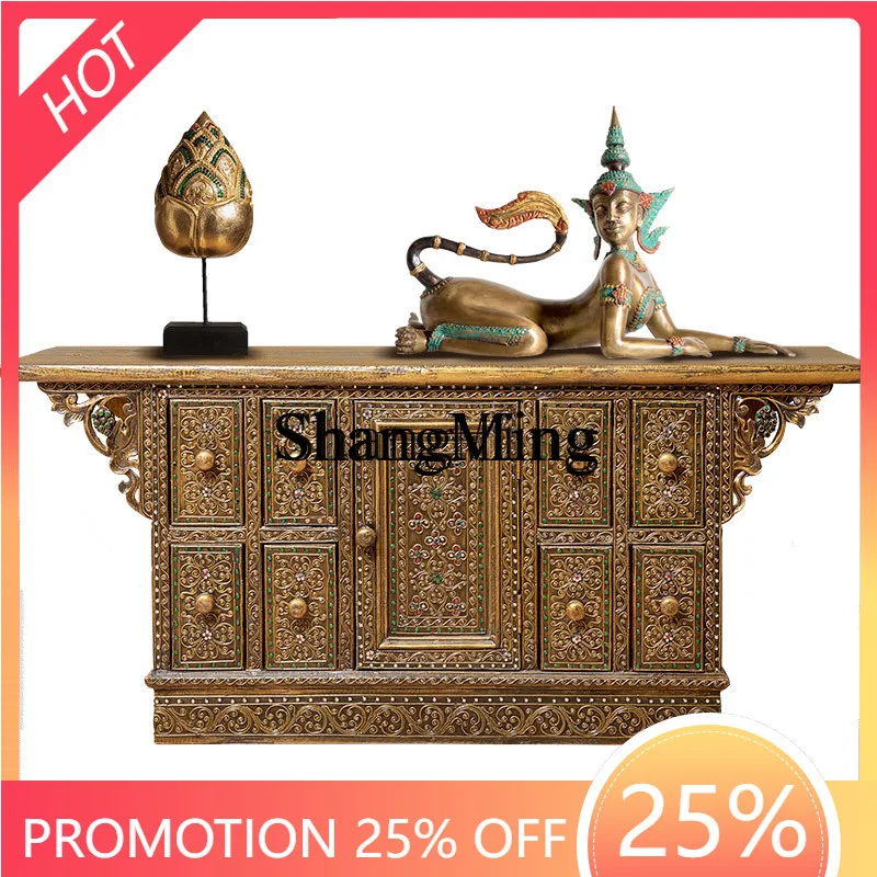 

Изысканный модный шкаф ZYY для телевизора в прихожую, гостиную или спальню, из массива дерева, в антикварном стиле, напольный.