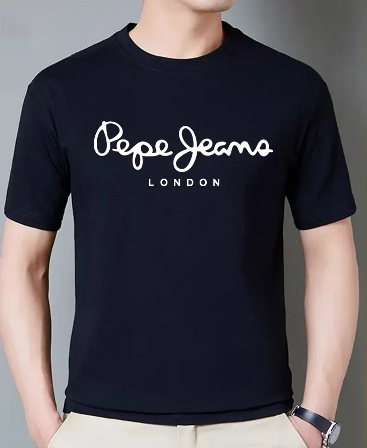 تيشيرتات قطنية مطبوعة للخريف والشتاء للرجال والنساء، بأكمام قصيرة للشارع الرياضي اليومي في الهواء الطلق