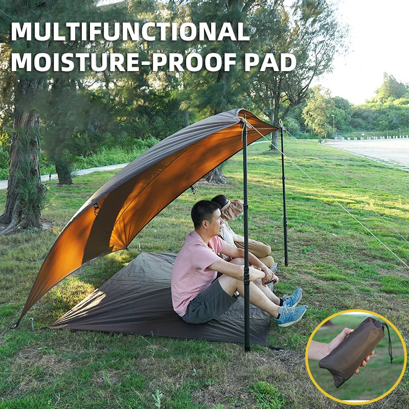 Camping Mat Family Sun Shelter Sports Hiking Folding Waterproof Beach Outdoor Portable Travel Picnic Tent Beach Equipment XA2WD