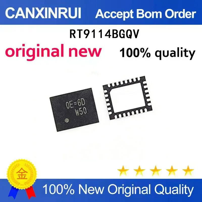 

(5-100 шт.) Совершенно новый оригинальный RT9114BGQV RT9114 QFN с шелкографией OE=6D OE=0E=QFN28
