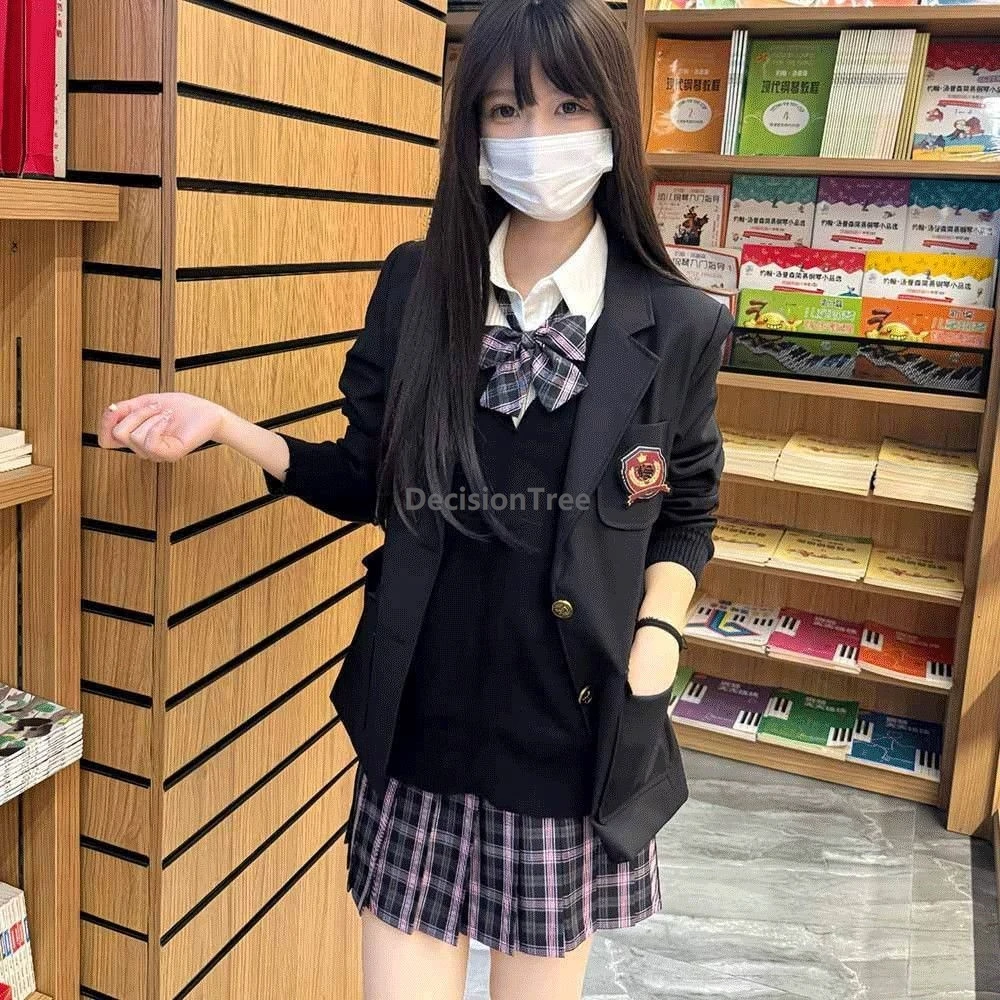 مجموعة كاملة لخريف وشتاء 2025 على طراز الأكاديمية JK زي مدرسي عالي الجودة أنيق ومزاج يومي #4