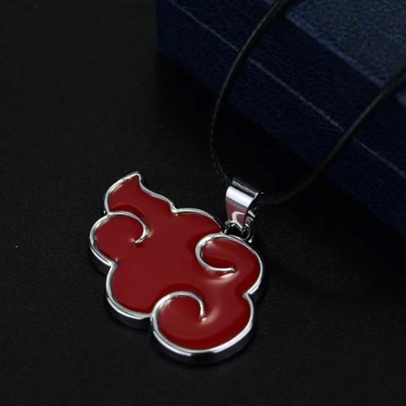 Anime Naruto Cosplay Necklace Akatsuki Itachi Sharingan Necklace Anime Action Figure Cosplay Metal Jewerly  Children Gift