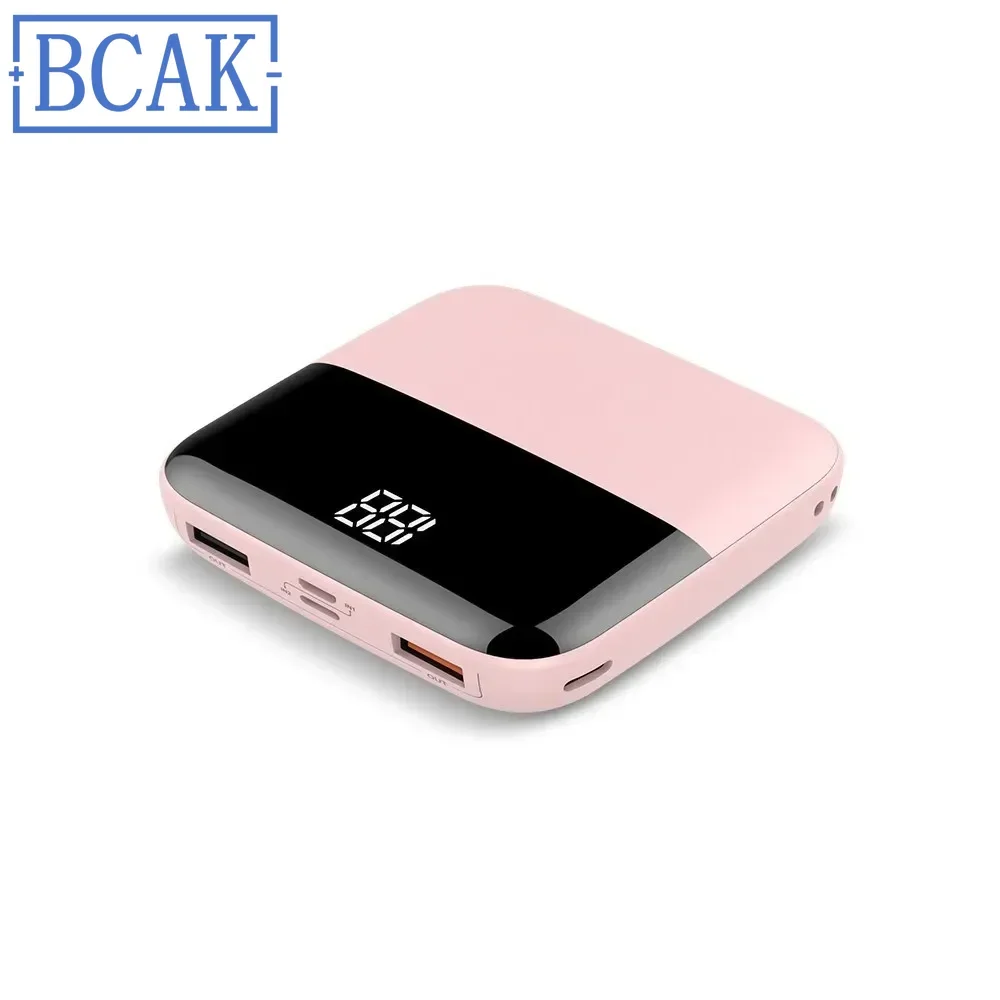 New Style Digital Display Power Bank, Fast Charging Mini, Light, Compact and Portable BCAK Mobile Power Supply 20000mAh Large Ca