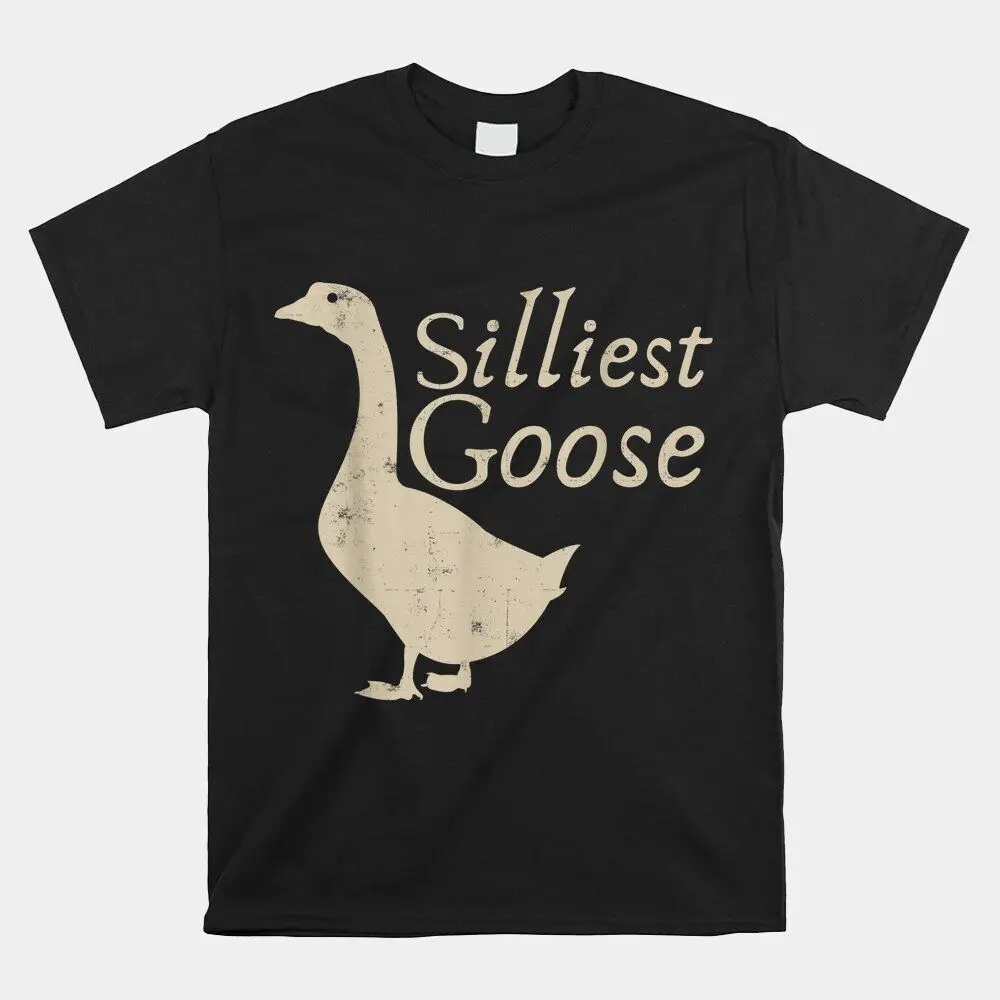 SALE!! Silliest Goose Silly Goose Bird Hunter T-Shirt, Size S-5XLHigh Quality 100%Cotton Short Sleeve