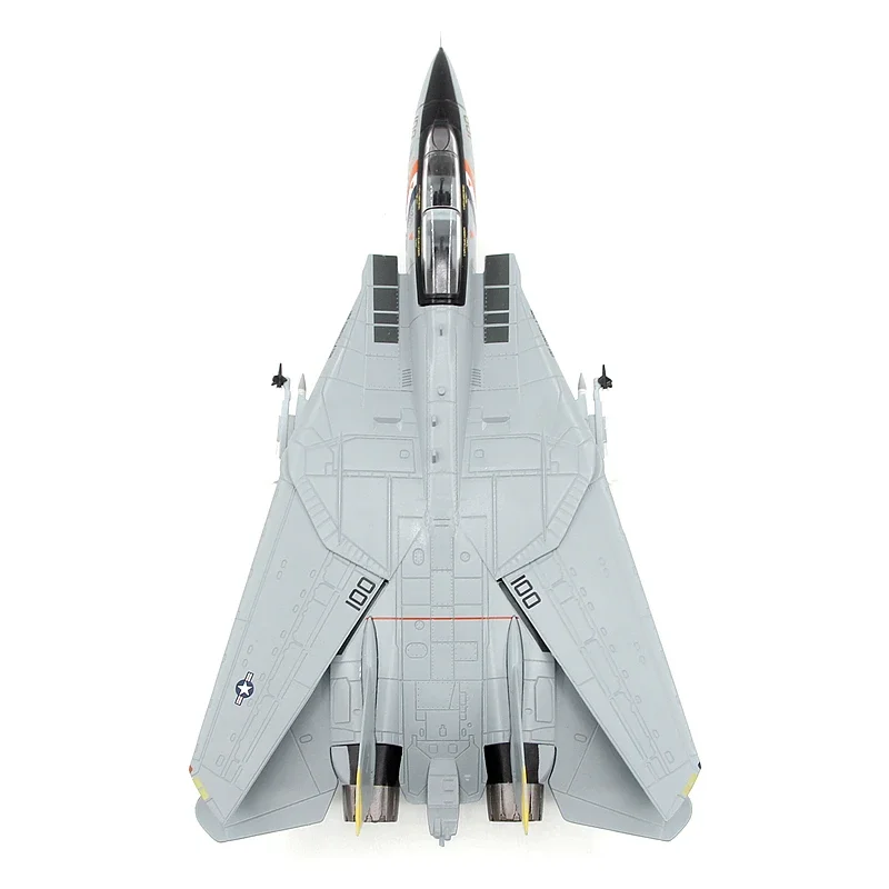 Diecast 1/72 Scale AF1 US Navy F-14D Tomcat Fighter VF-2 NE100 F14 Alloy Militarized Combat Aircraft Model Collectible Toy Gift