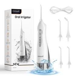 Mornwell D52 USB Rechargeable Water Flosser Oral Irrigator Portable Dental Water Jet 300ML Water Tank Waterproof Teeth Cleaner