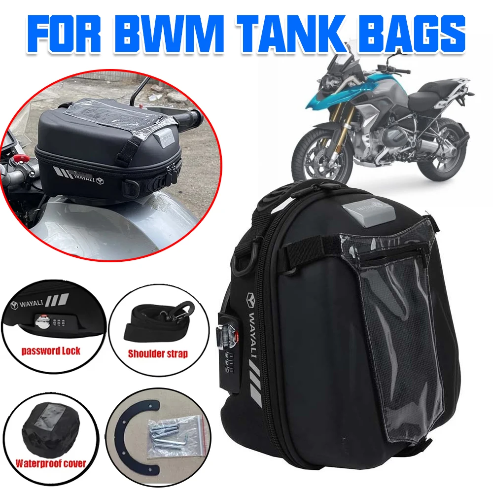 Motorcycle Tank Bag For BMW R1250GS R1200GS S1000XR F750 F850GS R 1200 RT R 1250 GS F900XR Accessories Luggage Tanklock Backpack