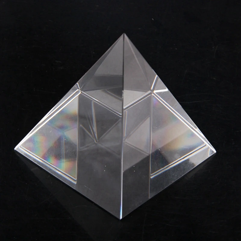 3X Prism Optical Glass Pyramid 40Mm High Rectangular Polyhedron Suitable For Teaching Experiments