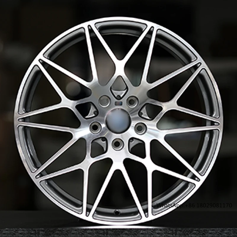 Mobil tempa + roda 5x120 5x114.3 5x130 ET35 38 42 roda prem berat ringan untuk mobil