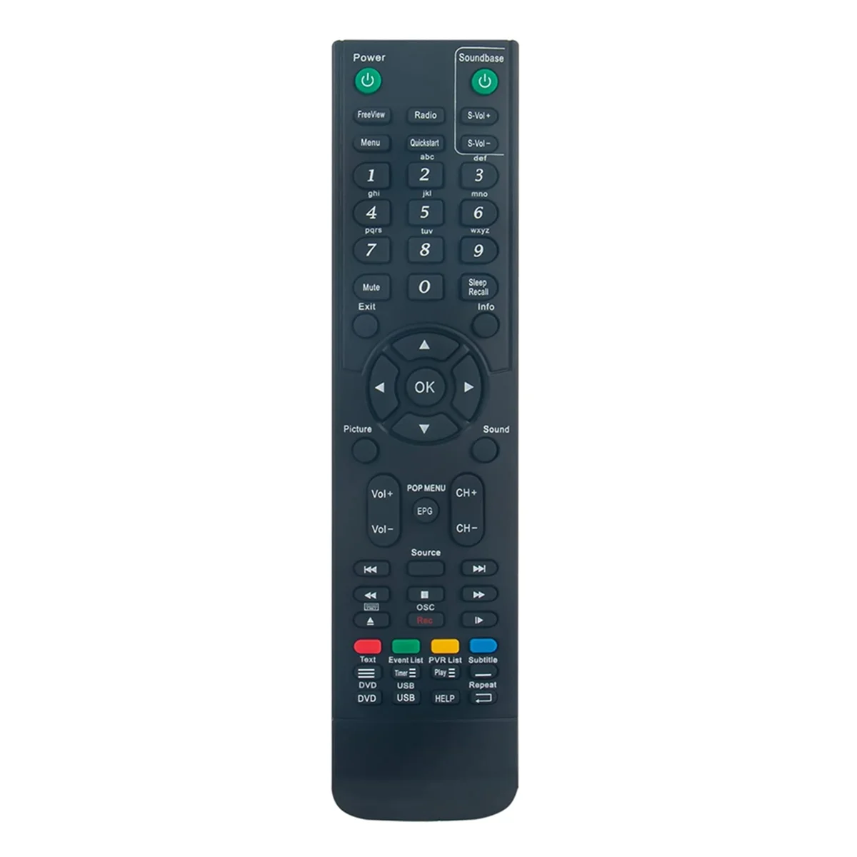 RCC004 Replacement Remote Control for CELLO DVD TV C37115F C32100F C2420S ZS0242 C32100F C32100DVB