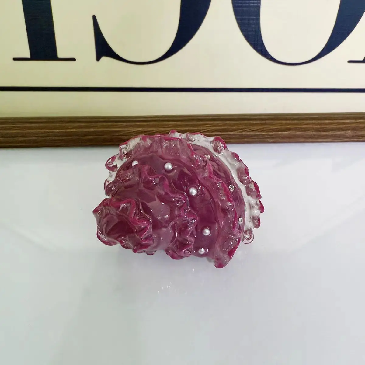 New Shell Creative Hand-painted Purple 3D Hermit Crab Shell Making Specimen Home Decoration Glossy Style