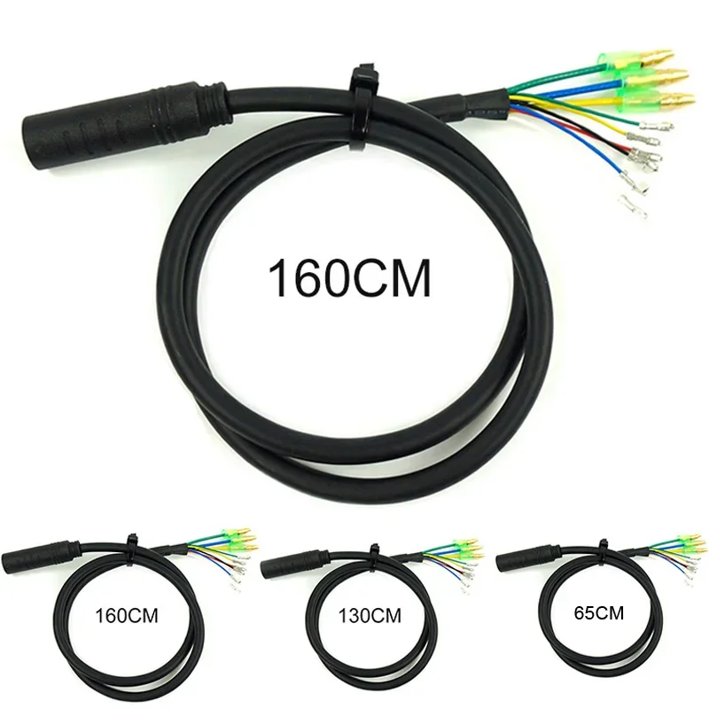 

70/130/160CM E-bike 9Pin Motor Extension Cable Cord For Bafang Front Rear Wheel Hub Motors High Strength Accessory Part