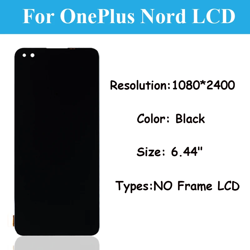 Oled For OnePlus Nord LCD Display AC2001 AC2003 LCD display Touch Screen Digitizer Panel Assembly for oneplus 8Z LCD