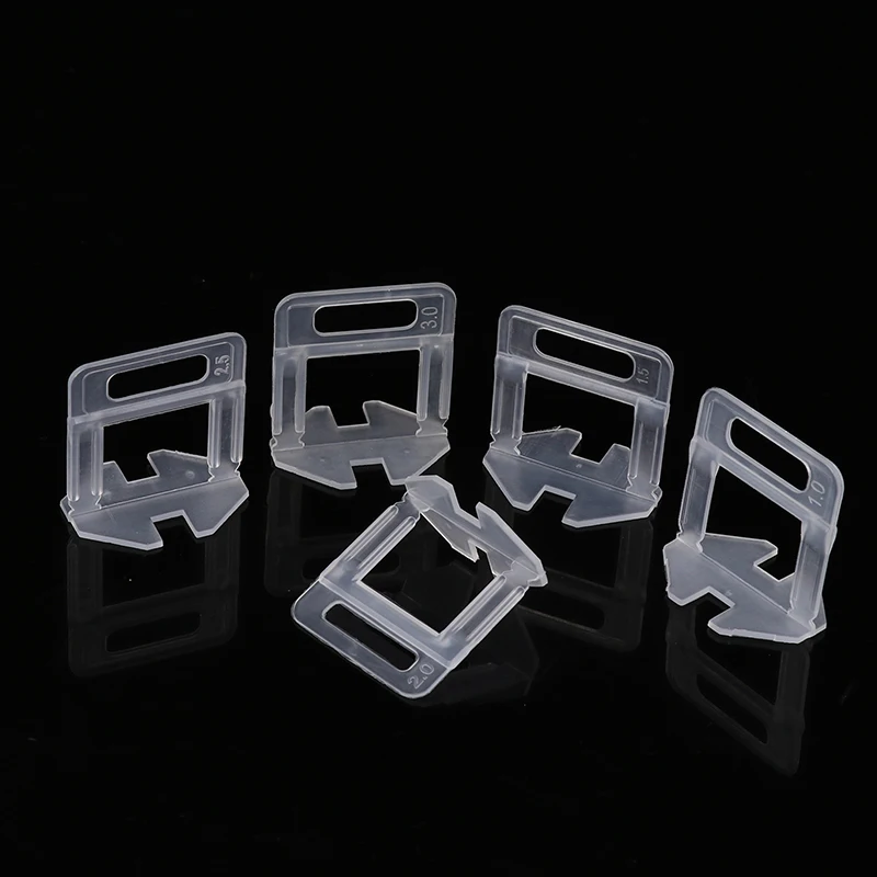 100PCS 1-3MM Tile Leveling Spacers System Clip Kit Construction Tools For Laying Flooring Tiles Leveler Home Decoration