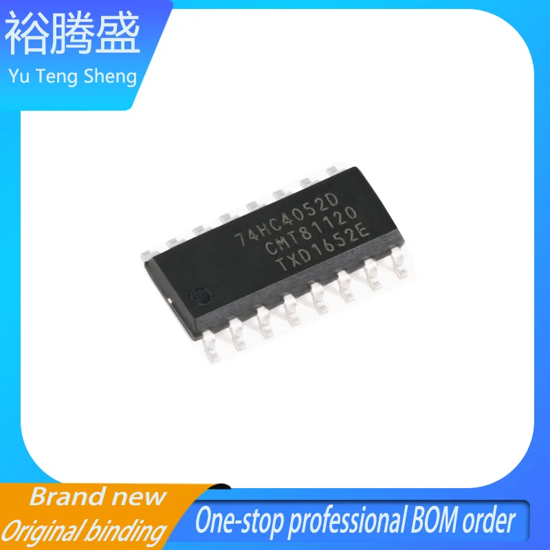

Original genuine 74HC4052D SOIC-16 dual 4-channel analog multiplexer chip