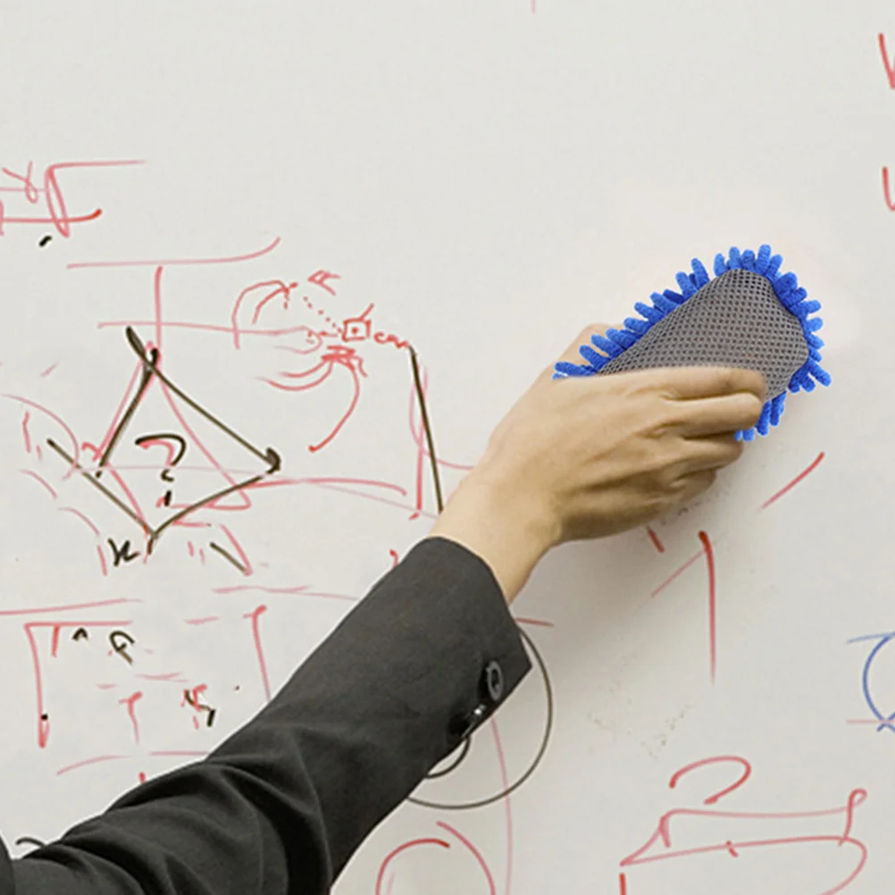 

4Pcs Chenille Sponge Whiteboard Erasers Small Dry Erase Board Chalk Erasers Washable Classroom Accessories Dry Board Eraser