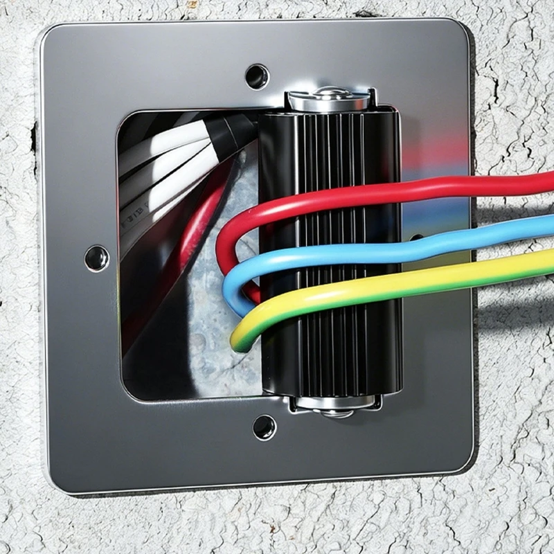  Wire Guide Roller Tool 8X8Cm Electrical Pulling Aid for Home Wiring, Maintenance, and Cable Routing Service