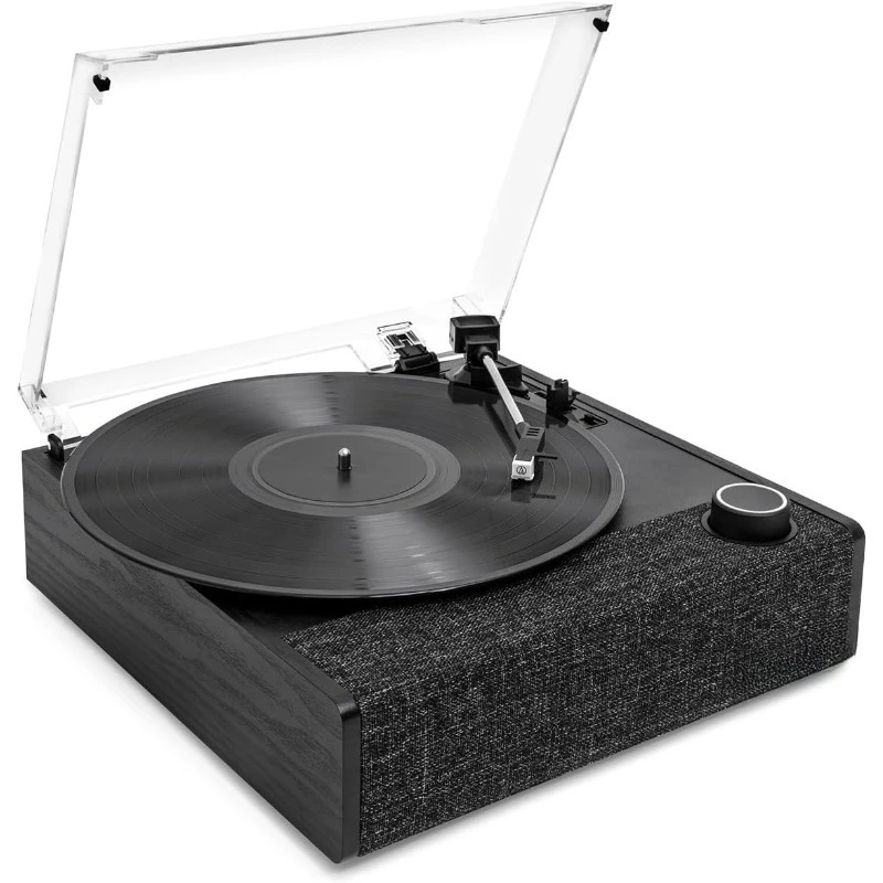 

Eastwood II Record Player with Speakers – Bluetooth 5.1 and Vinyl Stream Technology, Vintage Style 3-Speed Vinyl Player