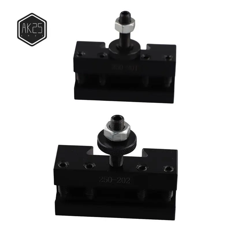 

AK25-2Pcs Quick Change CNC Lathe Tool Post Turning Facing Holder Holder For Lathes Tools-250-201 & 250-202